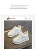 2025 Women's Genuine Leather Rhinestone Espadrilles: Versatile, Casual Spring/Autumn Sneakers