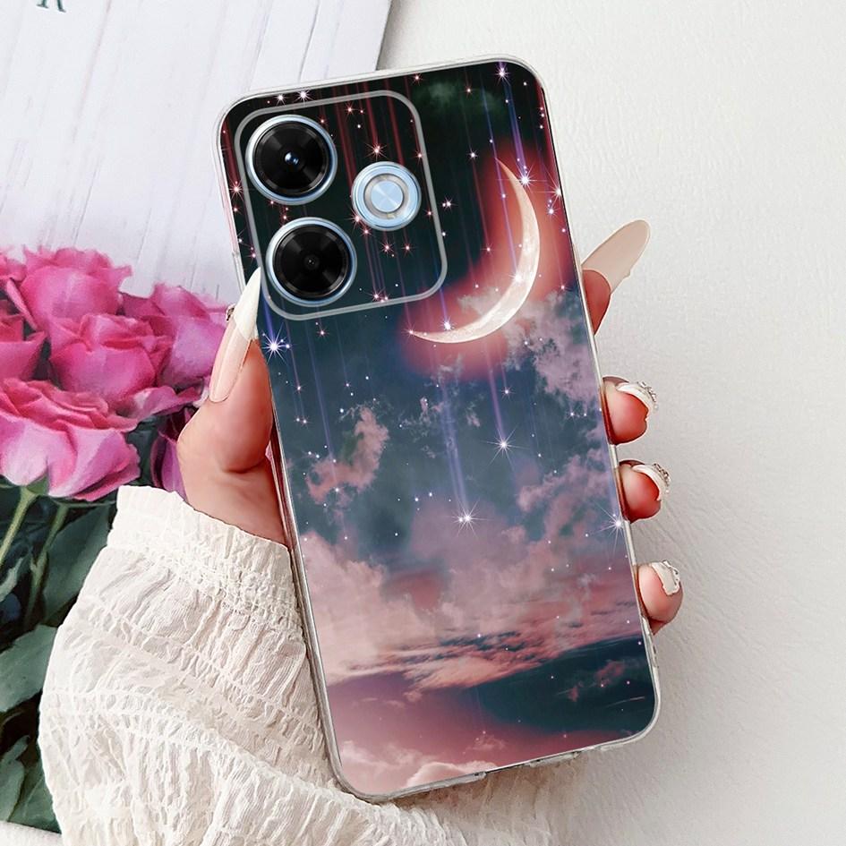 New For Xiaomi Redmi 13x 4G Case Cute Cartoon Panda Machine Flower TPU Soft Silicone Cover For Xiomi Redmi 13X Shockproof Bumper