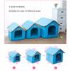 Winter Hundehütte Faltbares Bett Mit Weicher Leopardenmatte Warmer Haustierstall Für Kleine Mittlere Hunde Katzen