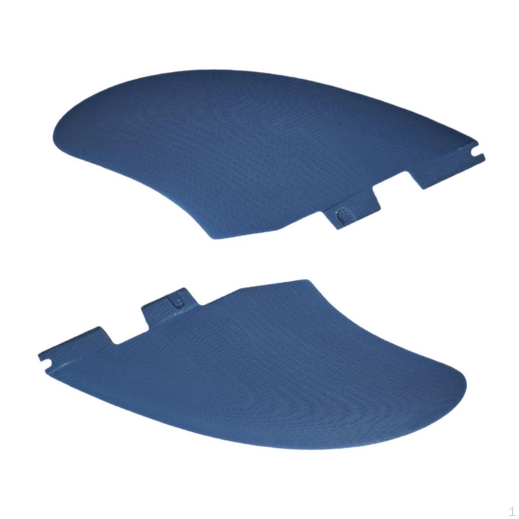 2Pcs Surfboard Fins Fiberglass Durability Accessories High Performance Smooth Sturdy