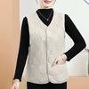 Premium Quilted Vest Button Model, Autumn and Winter Windproof, Cold and Warm Vest Women's Wear Casual Sports