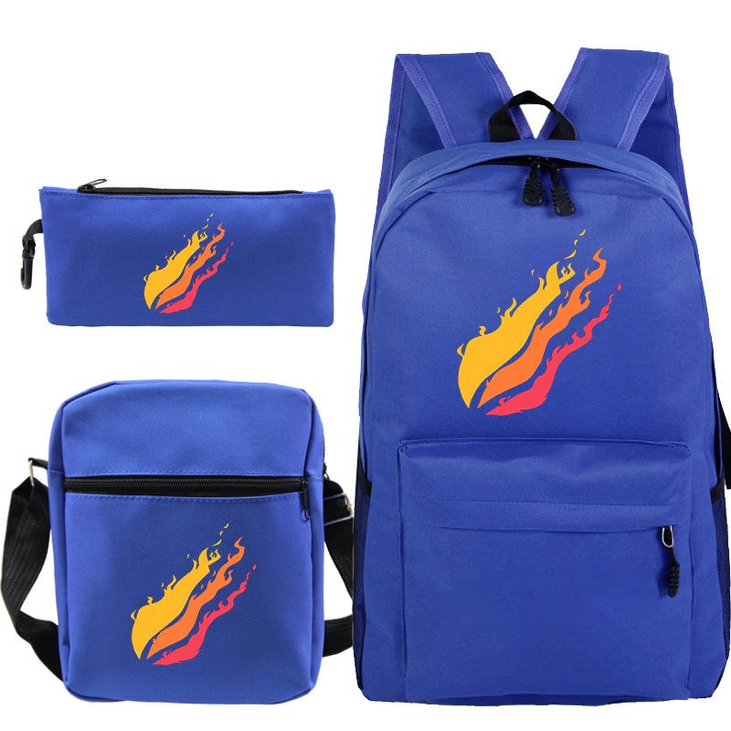 Backpack Casual Student Schoolbag Small Shoulder Bag Pencil Bag Three-piece Set