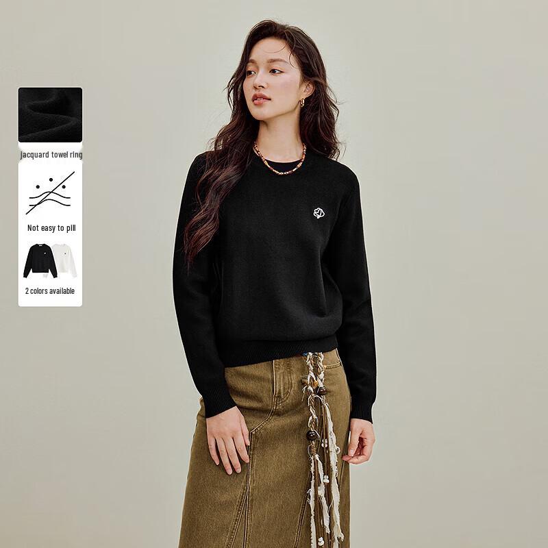 Женский пуловер Inman из махровой ткани с вышивкой M