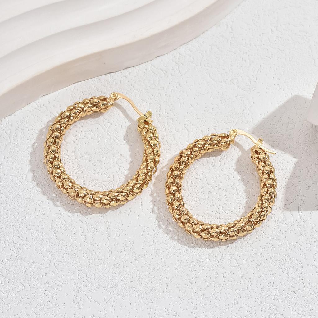 Xiaoqing Fresh Wind Women's Earrings Simple U-shaped Design Earrings Versatile Temperament Earrings
