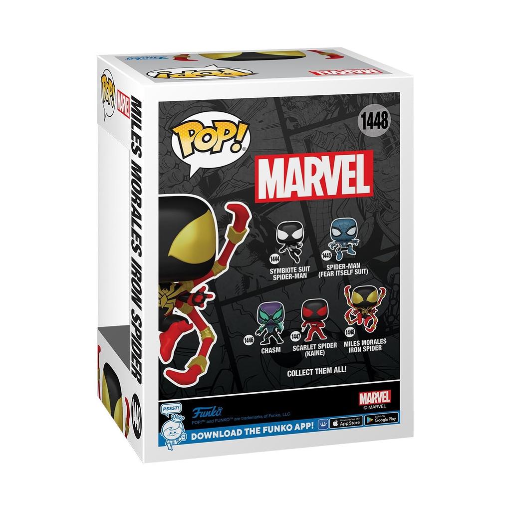 Marvel Miles Morales Iron Spider Figure Funko SP Comics MILES MORALES IRON SPIDER Marvel Funko Spider-Man POP! Spider-Man