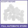Twenty PVC 17mm Exterior Wheel Lug Nut Bolt White Universal
