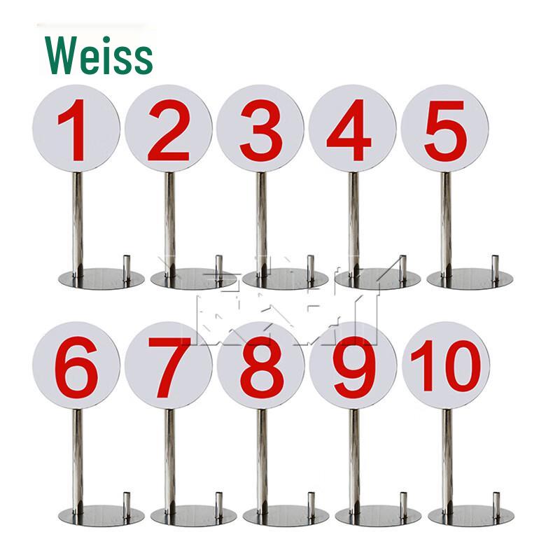 Shooting Range Target Number Sign Set