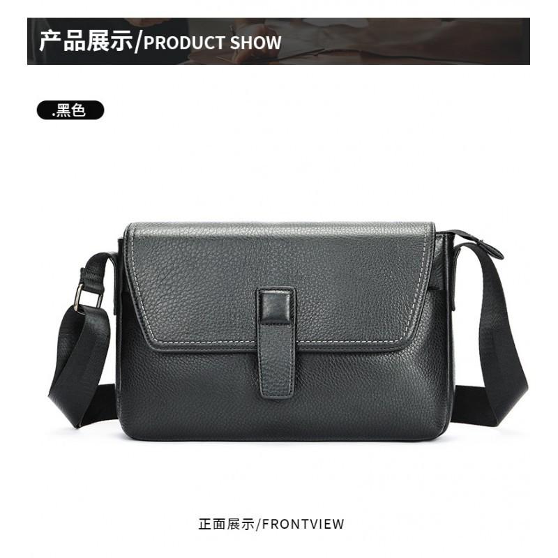 Real Cowhide New Business Casual Shoulder Bag Multifunctional Large Capacity Retro Leather Men's Crossbody Wholesale