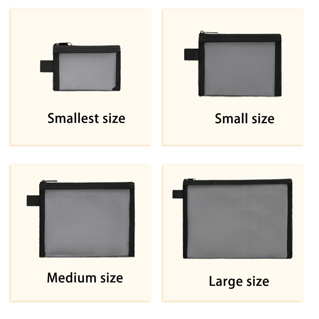 Women Mesh Cosmetic Bag Travel Storage Makeup Bag Organizer Female Make Up Pouch Portable Small Large Toiletry Beauty Case