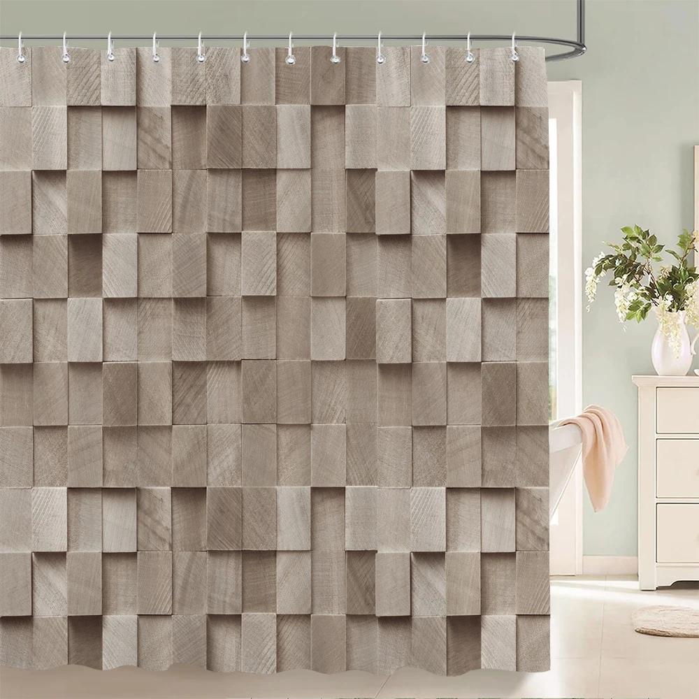 High Quality Washable Bathroom Curtains 3D Printing Shower Curtain Polyester Bath Screens Home Decoration