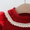 Korean Style Girls' Lolita Princess Dress with Bow and Gauze Details