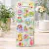 Being Oshiripunipuni Seal Cute Puffy 3D Marshmallow Squishy Sticker Water Seal 4 Sheets Cupcake Pattern