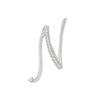 Alloy Letter Brooch with Embedded Crystals Elegant Alphabet Pin Suitable for Formal and Casual Wear Stylish Metal Letter Accessory