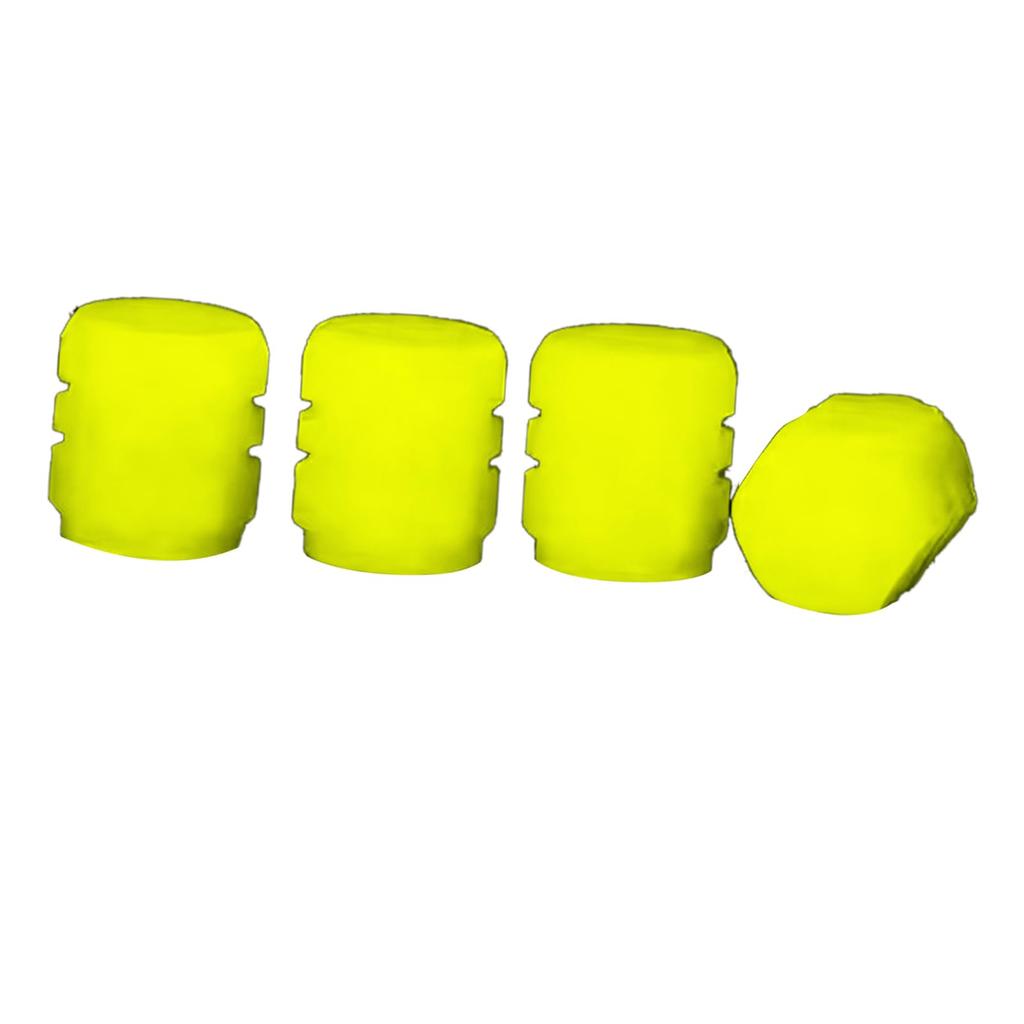 Luminous Tire Valve Cap Rubber Fluorescent Tire Valve Cap Luminous Air Nozzle Tire Valve