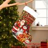 Christmas Decoration Fireplace Hanging Stocking 1pc Merry Christmas, Santa Claus Gift Box Design (4)pattern Ch