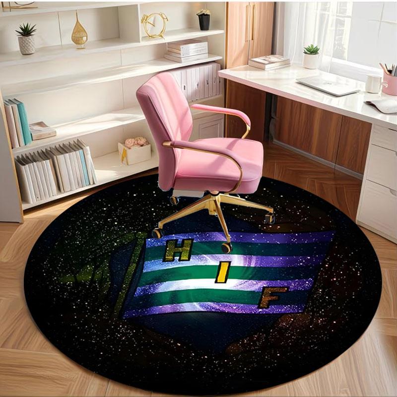 Hammarby IF Print Round Rug, Washable Floor Carpet, For Entryway Dorm Laundry Room Office Study, Home Decor Birthday Christmas Gift