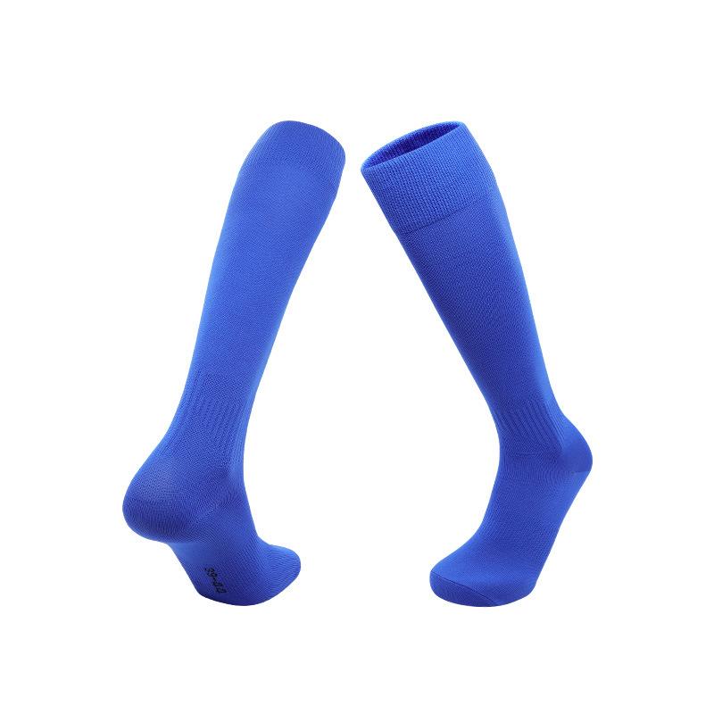 Summer Thin Solid Color Football Socks Adult Sweat-Absorbing And Breathable White Stockings Men'S Non-Slip Sports High Socks