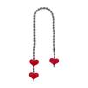 Handmade Woven Acrylic Beaded Heart Pendant: Stylish Versatile Bag Charm