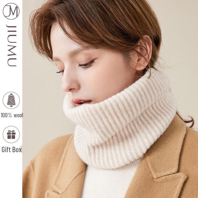 JIUMU Women's Knitted Wool Neck Warmer