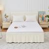Fade Resistant Bed Dust Cover Ruffles Bed Protector Bed Decoration Bed Skirt  Hotel