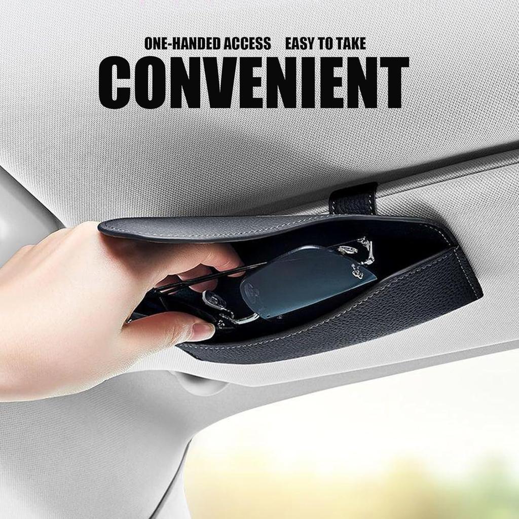 1pc Universal Anti-Slip Sun Visor Clip, for Eyeglasses, Cards, Tickets, Car Dashboard Organizer & Accessory Holder