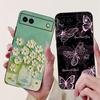 Luxury Painted Cover For Google Pixel 6A Case Soft Silicone Phone Case For Google Pixel 6A  Google6A 2022 Back Cover 6.1"