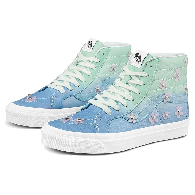 Sandy Liang x Vans Sk8-Hi 38 DX Sandy Cheeks Zapatillas Unisex Azul Verde VN0A38GF9ZM
