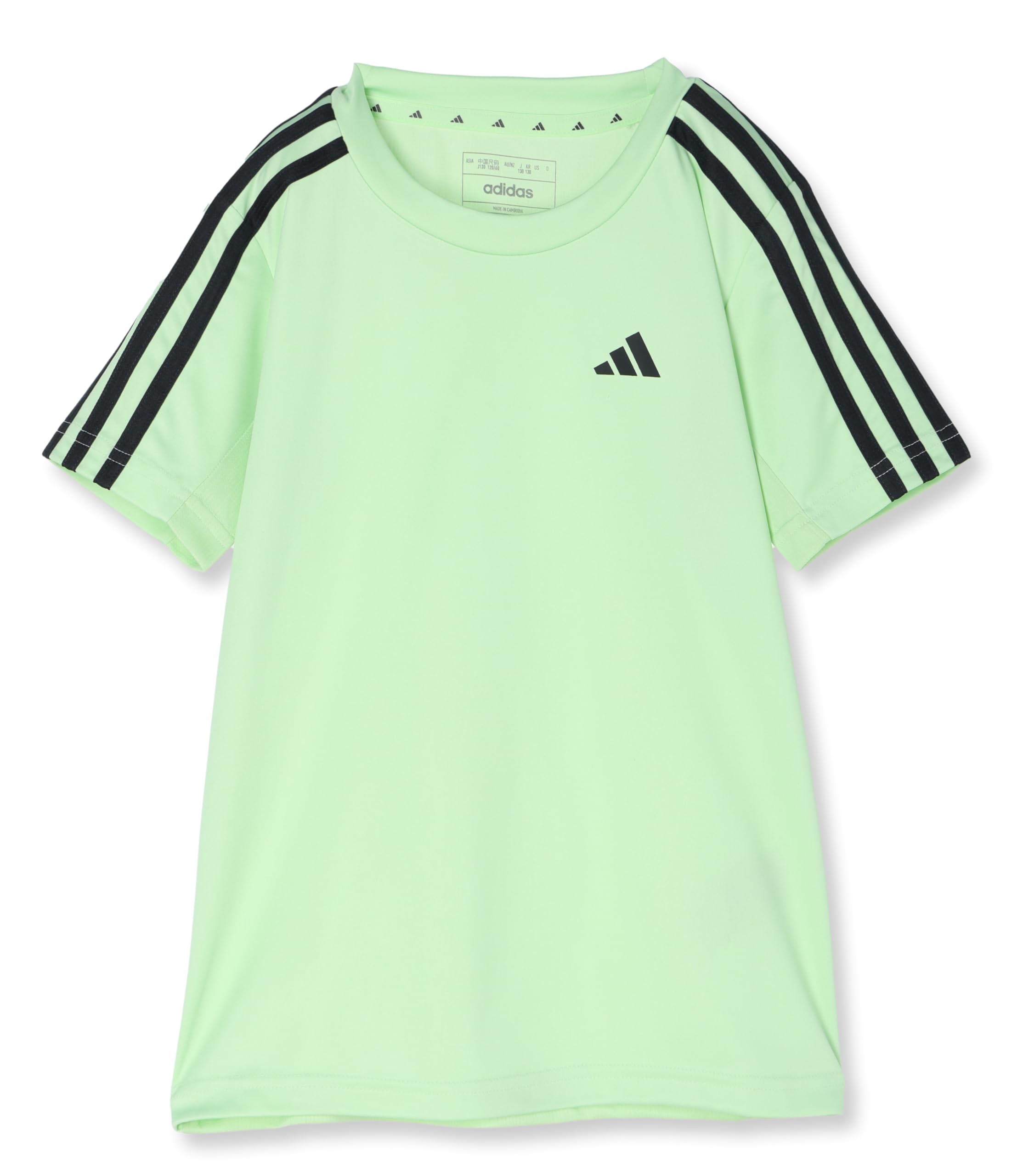 

Adidas Детская футболка с коротким рукавом Train Essentials Aero Lady 3 Stripes стандартного кроя ECL97 полузеленая J150 Футболка Футболка Spark/Carbon (IR7537)