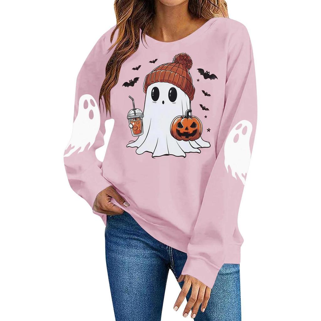Women's Fashion Casual Halloween Hooded Sweatshirt for Festive Occasions