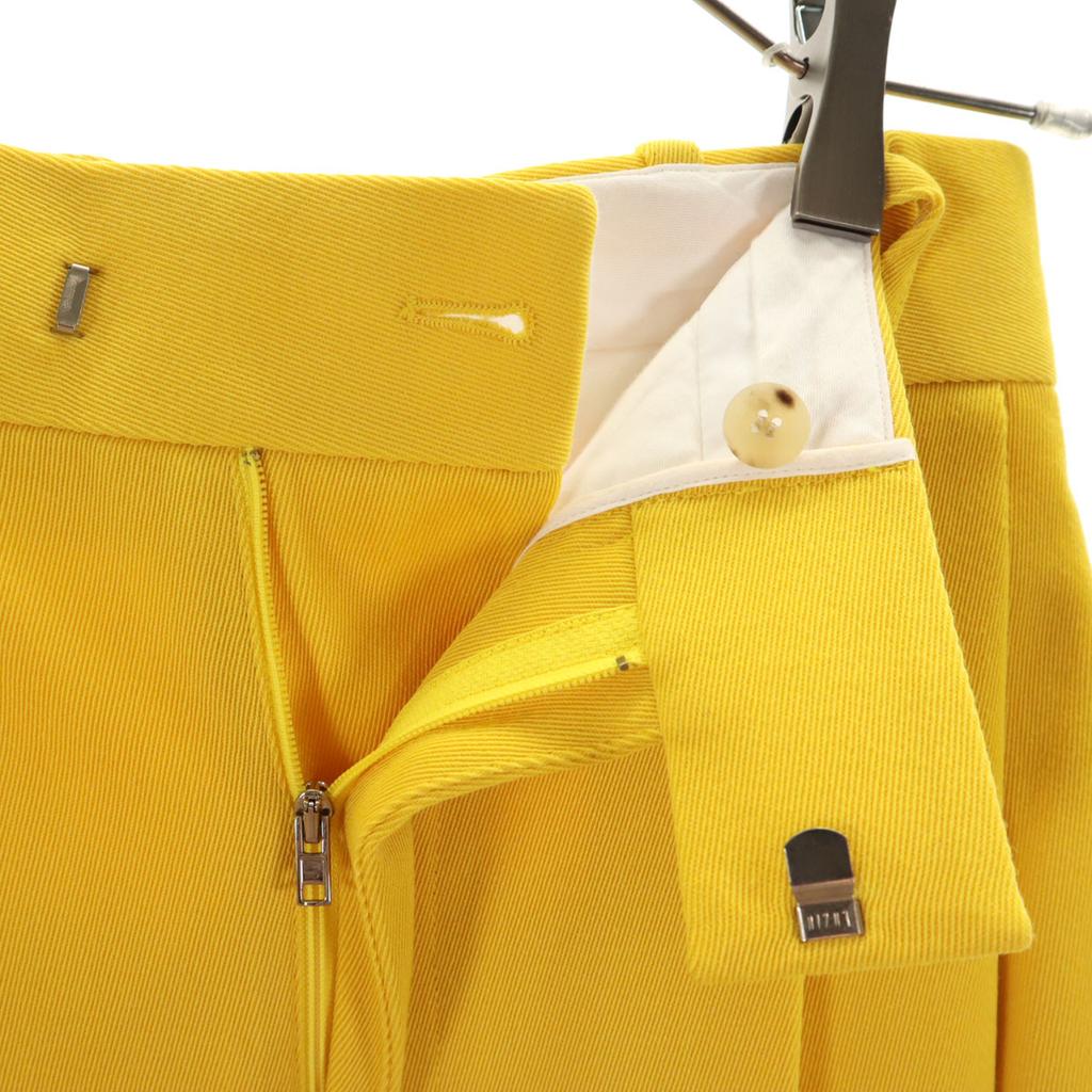 BOTTEGAVENETA Made In Italy Wide Pants 34 Yellow Women Used