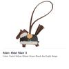 HERMES Rodeo Milo Lambskin Bag Accessory Small Women's Earth Yellow & Wheat & Black & Light Beige H087387CKAD