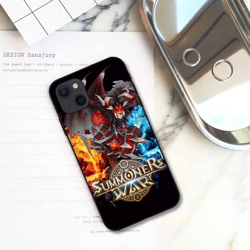 Game Summoners War Phone Case For iPhone 11 12 Mini 13 14 15 Pro XS Max X Plus SE XR Shell
