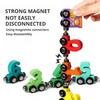 Wooden Number Digital Magnetic Train Toys Colorful Building Blocks Educational Hand-Eye Coordination Magnetic Digital Train
