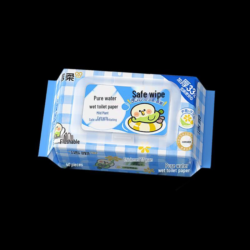Jie Rou Flushable Wet Toilet Wipes