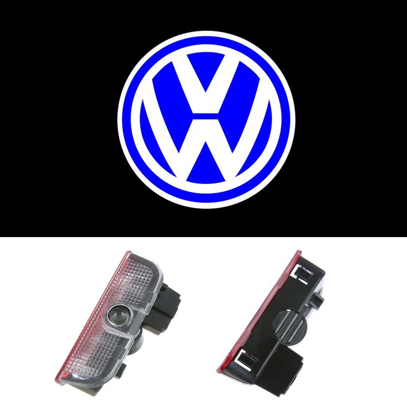 For VW Volkswagen Jetta MK5 Golf LED Car Door Welcome Logo Projector Ghost Shadow Light For VW Volkswagen Tiguan MK1 MK2 Sagitar