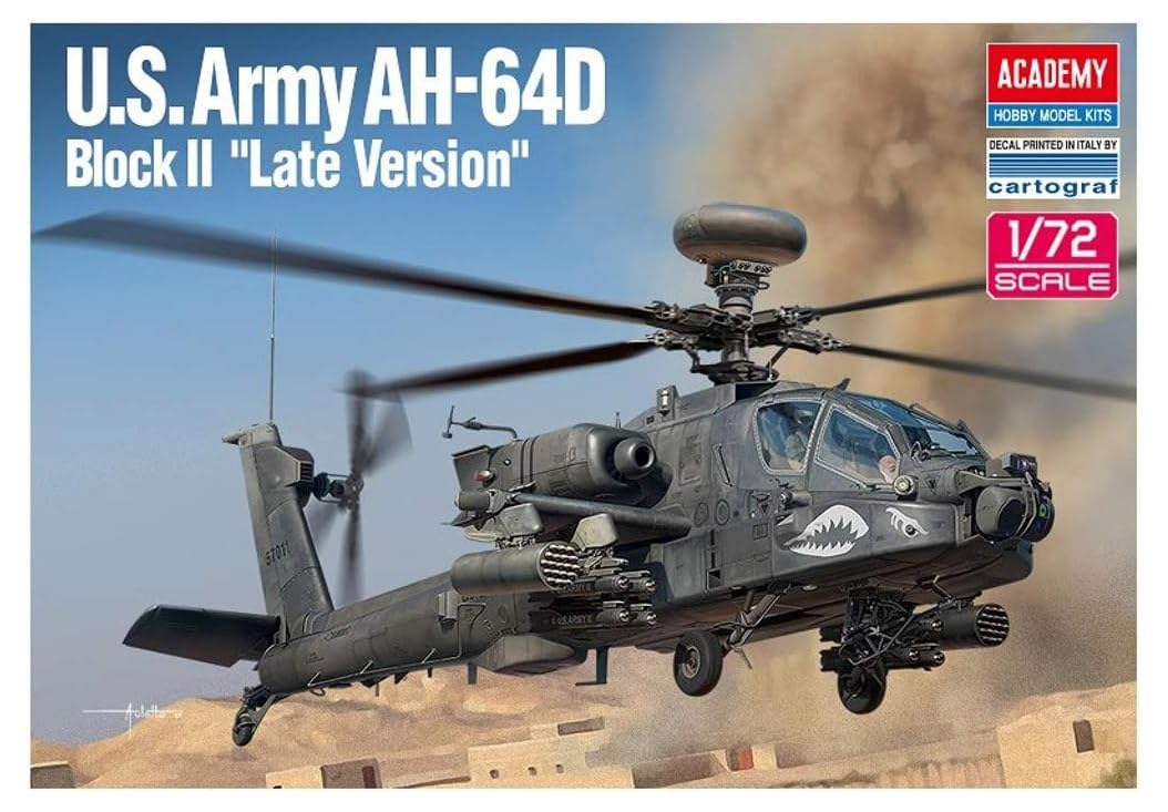 

Academy 1/72 AH-64D Apache Block II Late Model Plastic Model Kit 12551