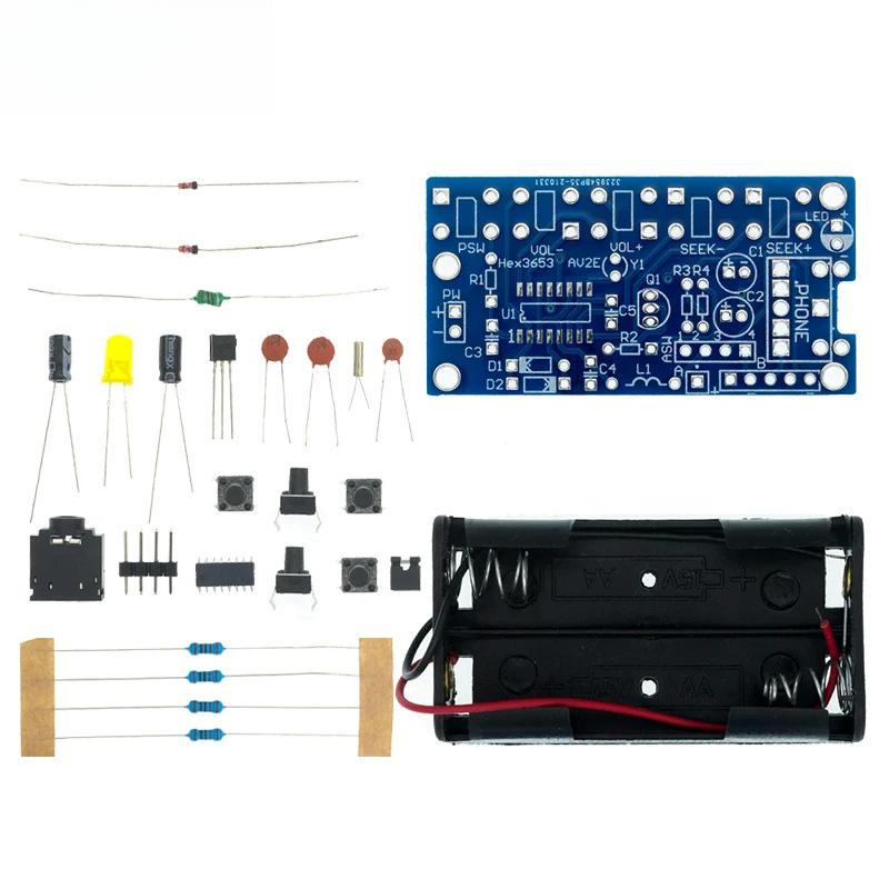 

DIY Електронні набори Бездротовий стерео FM-радіоприймач Модуль PCB 76MHz-108MHz DC 1.8V-3.6V