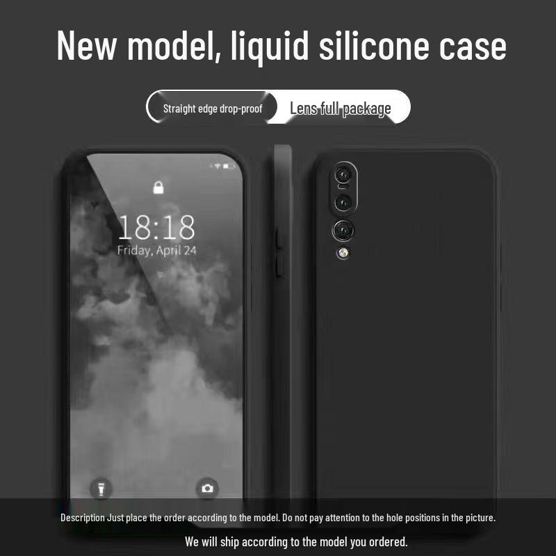 Huawei P20 Pro Simple Solid Color Liquid Wrap Soft Anti-Drop Case