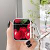 Klare Kopfhörerhüllen Hülle für Airpods 4 2 Pro 3 Pro2 1 Pro3 Rote Kirsche