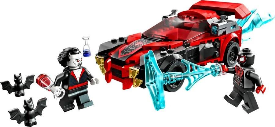 LEGO Super Heroes Marvel Miles Morales Morbius 76244 Toy Block Present American Comics Superhero Movie Boys Ages vs. 7+