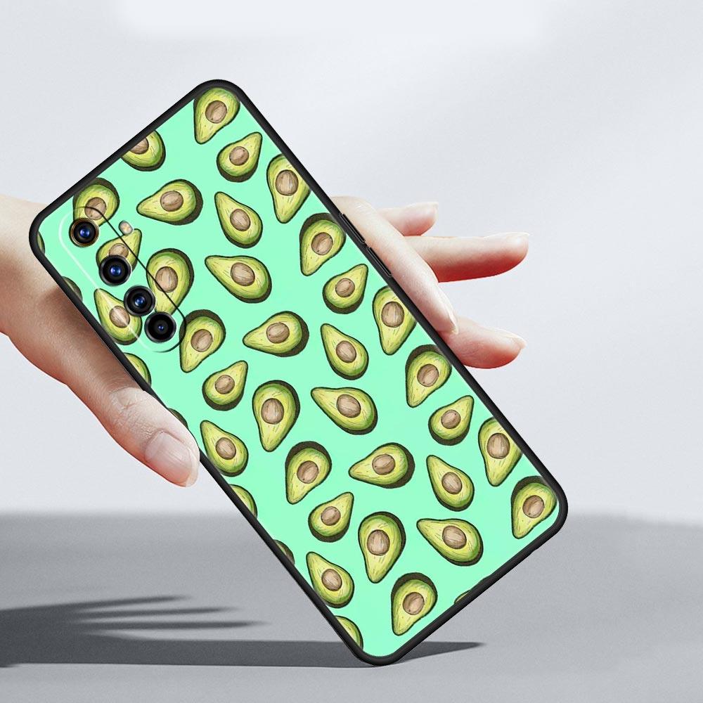 Cute Avocado Soft TPU For Realme 13 12 11 10 9 Pro Plus GT3 GT2 C21 C25 C35 C53 C55 C67 Pro 5G Phone Case Cover Fundas Capas Bag