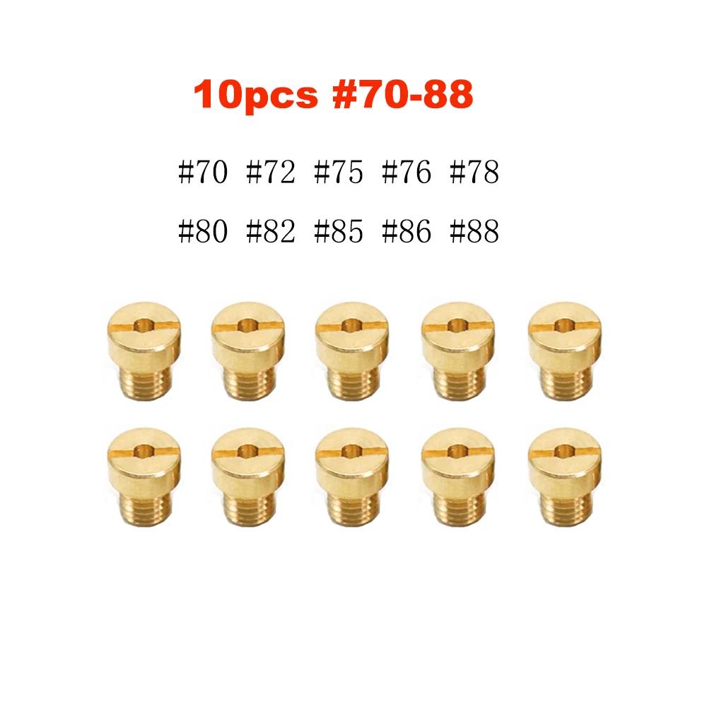 10pcs and 12pcs Main Jet M5 For Dellorto SHA SHB UA UB PHBG  VHB-CS VHBT-CS #30-135 PHBG CarburadorJet Kits Carburetor Gicleur