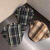 Style Retro Street Checkered Pattern Neutral Casual Duckbill Cap For Autumn