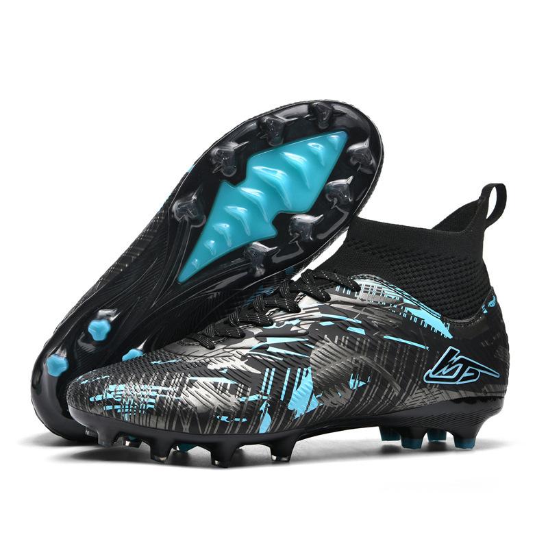 World Cup leather foot training male and female students artificial turf broken nail shoes non-slip nail football shoes