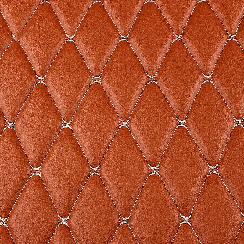 100X158Cm Pvc Faux Leather Fabric Synthetic for Sewing Bag Shoes Sofa Car Sponge Quilted Embroidered Car Interior Material Trims