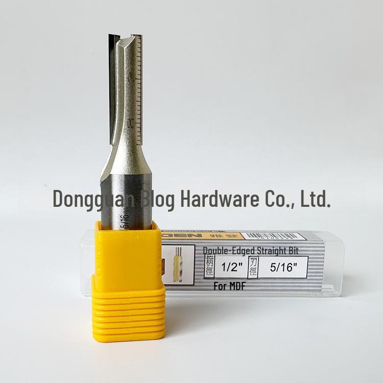 Yaden Doppelkantiges Wolframstahl-Gerades Messer für Holzbearbeitung und Trimmen