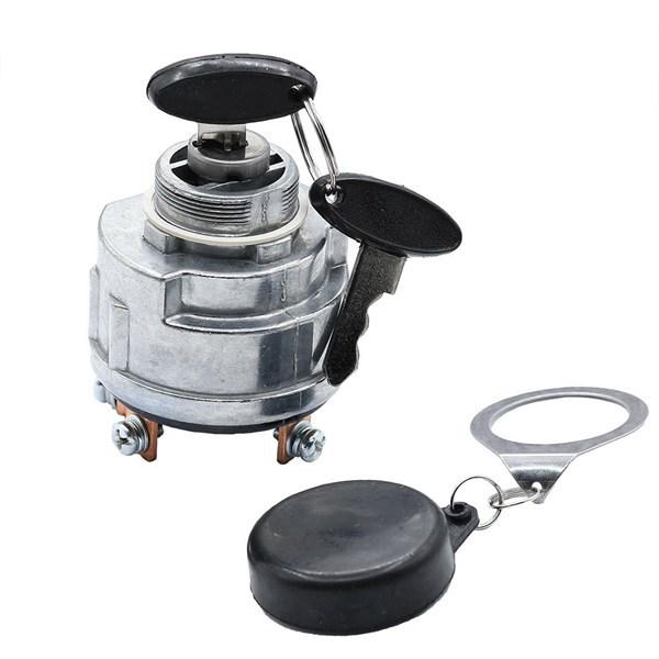 Silver Metal Ignition Switch & Key (72098283) for Tractors - Compatible with OPP Bags