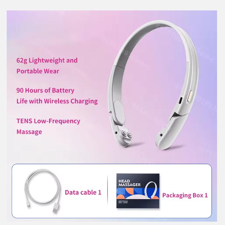 Ems Electric Head Massager Headache Relief Brain Stimulator Therapy Machine Migraine Insomnia Release Masseur Relieve Headaches