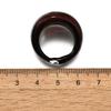Mixed Handmade Lampwork Wide Band Rings, Mixed Color, 17~20mm, 12pcs/box