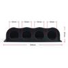 For Custom Car Builds Black Carbon Car Gauge Mount Accessory 4-hole Dash Bracket 4-hole Mounting Easy Installation
